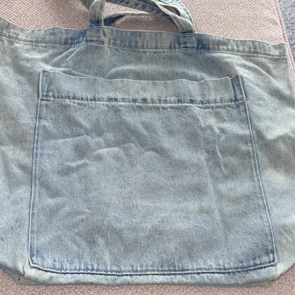 BAGGU giant denim tote NWT - Picture 9 of 11